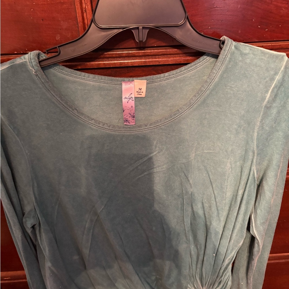 Alya Women's Teal Long Sleeve Top